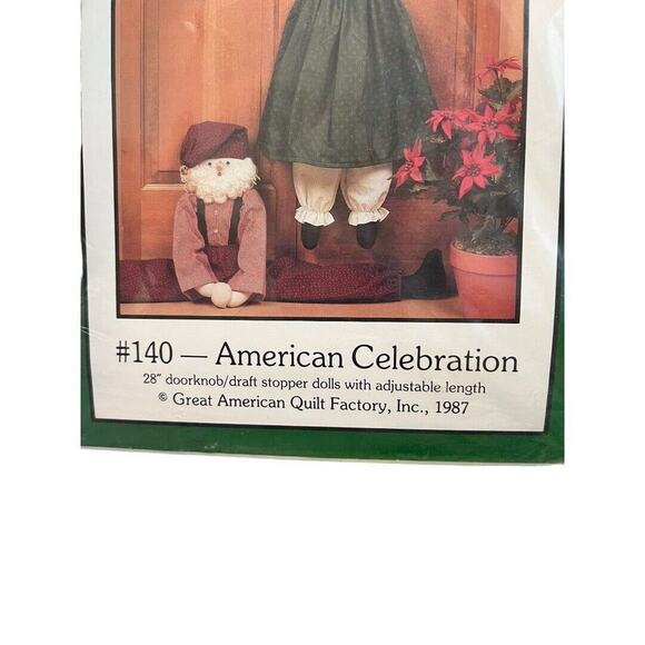 Dream Spinners American Celebration Door Knob Draft Stopper Doll Sewing Pattern - Picture 4 of 6